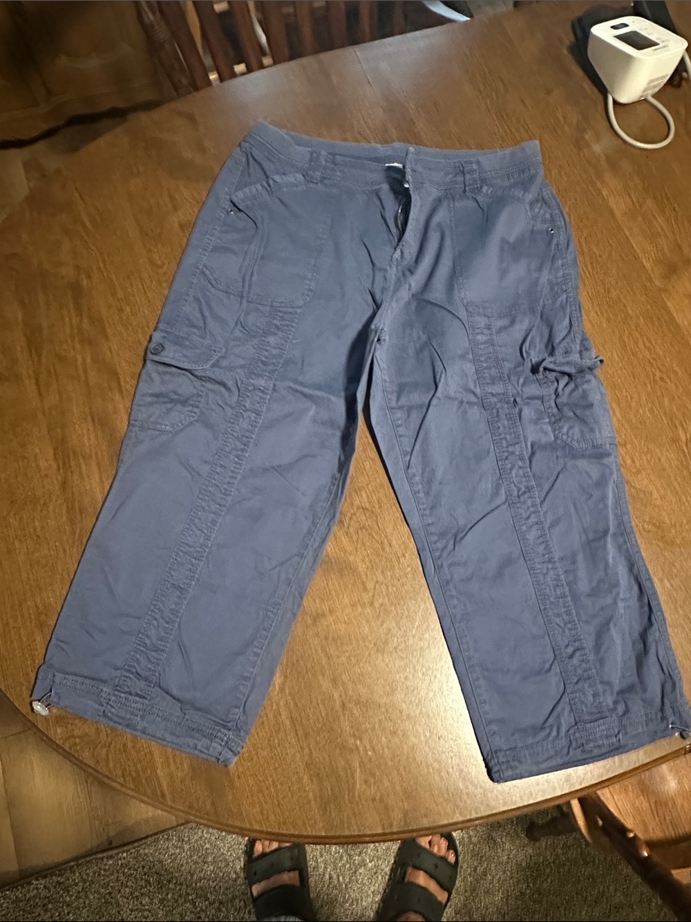 Style & Co. Blue Cargo Capris for Women size 16